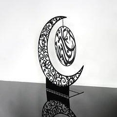 Matte-Black-Ramadan-Crescent-table-decore